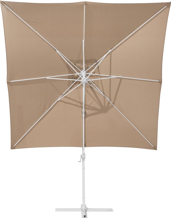 Beliani Ομπρέλα Κήπου Monza Τετράγωνη 250x250 cm, Χρώμα Άμμος