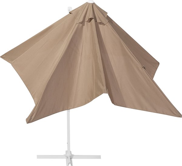 Beliani Ομπρέλα Κήπου Monza Τετράγωνη 250x250 cm, Χρώμα Άμμος