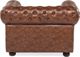 Beliani Πολυθρόνα Chesterfield Οικολογικό Δέρμα Χρυσοκαφέ 7984216