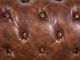 Beliani Πολυθρόνα Chesterfield Οικολογικό Δέρμα Χρυσοκαφέ 7984216