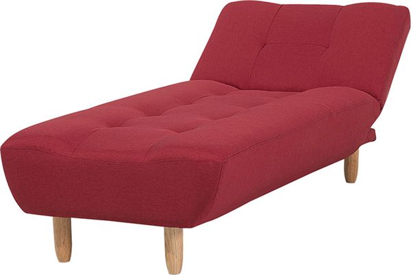 Beliani Μόνιμη σεζλόν επεκτεινόμενη κόκκινη ALSTEN 8264037 4260624112527