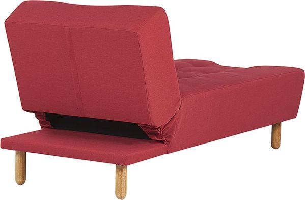 Beliani Μόνιμη σεζλόν επεκτεινόμενη κόκκινη ALSTEN 8264037 4260624112527