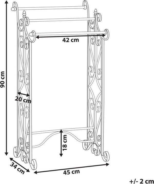 Πετσέτες Beliani Lumarko 27 x 90 cm γκρι CHILLAN! 11810470 4251682283892