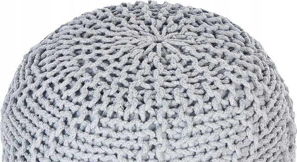 Beliani Pouffe 50 x 35 cm γκρι PRIENE Lumarko! 13491605 4255664805263
