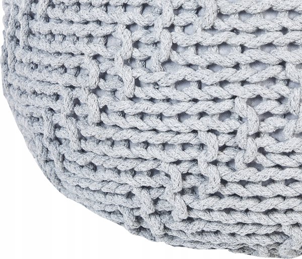 Beliani Pouffe 50 x 35 cm γκρι PRIENE Lumarko! 13491605 4255664805263