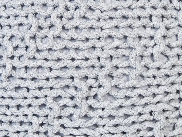 Beliani Pouffe 50 x 35 cm γκρι PRIENE Lumarko! 13491605 4255664805263