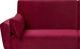 Καναπές Beliani Βουργουνδί βελούδο EINA 8232441 4251682228138