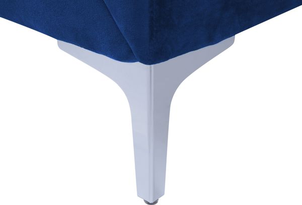 Beliani 2θέσιος καναπές βελούδο, μπλε FENES 8083394 4251682201032