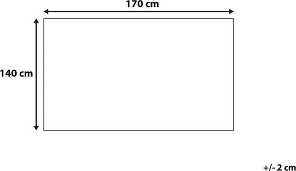Κουβέρτα Beliani FETHIYE Boho Βαμβακερή Γκρι 140x170 cm