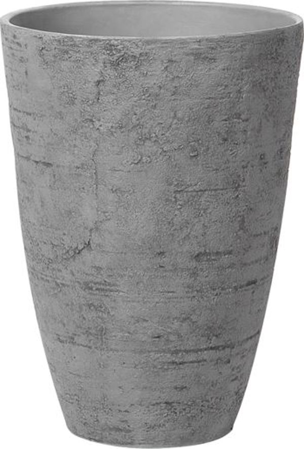 Beliani Γλάστρα Στρογγυλή CAMIA, Μείγμα Λίθων, Γκρι, 43 x 43 x 60 cm