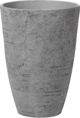 Beliani Γλάστρα Στρογγυλή CAMIA, Μείγμα Λίθων, Γκρι, 43 x 43 x 60 cm