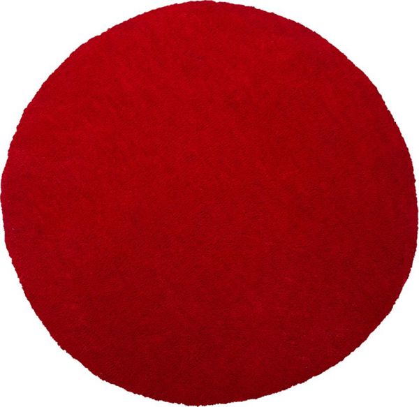 Beliani Στρογγυλό χαλί 140 cm κόκκινο DEMRE 8171267 4260602376675