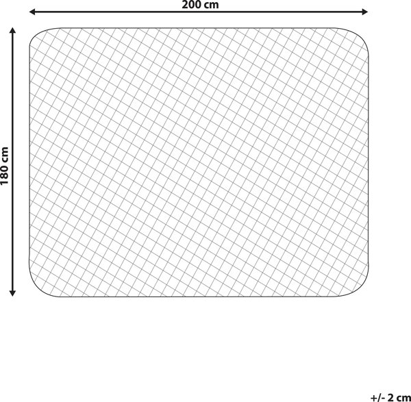 Beliani Βαμβακερό προστατευτικό στρώματος 180 x 200 cm PUMORI 11356930 4251682280242
