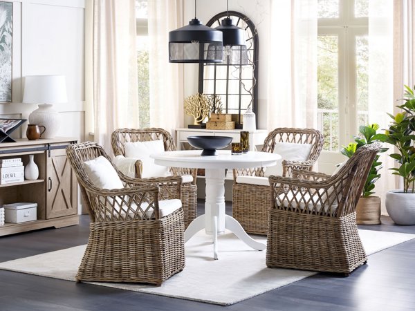 Beliani Σετ 2 πολυθρόνες κήπου από φυσικό rattan MAROS 11356397 4251682280846