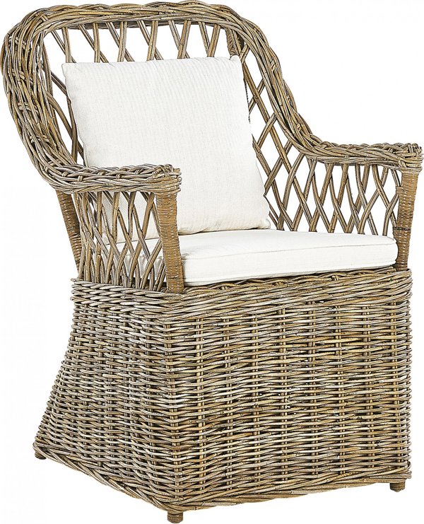 Beliani Σετ 2 πολυθρόνες κήπου από φυσικό rattan MAROS 11356397 4251682280846