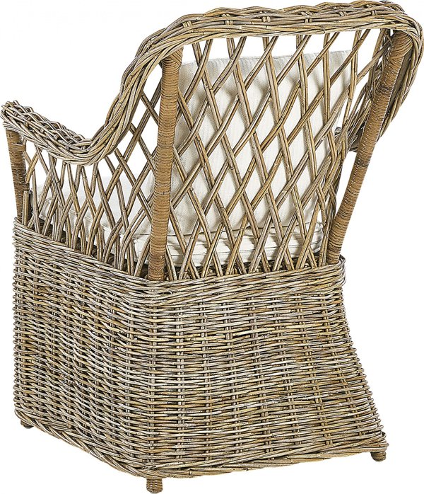 Beliani Σετ 2 πολυθρόνες κήπου από φυσικό rattan MAROS 11356397 4251682280846