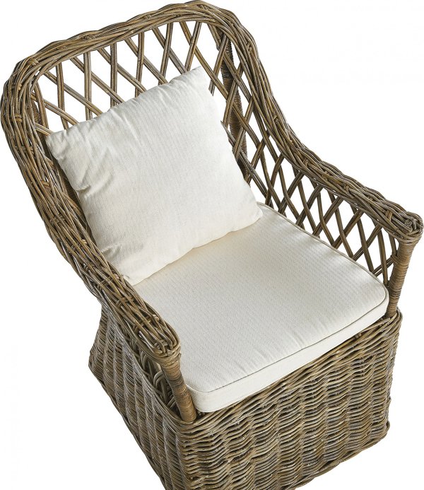 Beliani Σετ 2 πολυθρόνες κήπου από φυσικό rattan MAROS 11356397 4251682280846