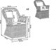 Beliani Σετ 2 πολυθρόνες κήπου από φυσικό rattan MAROS 11356397 4251682280846