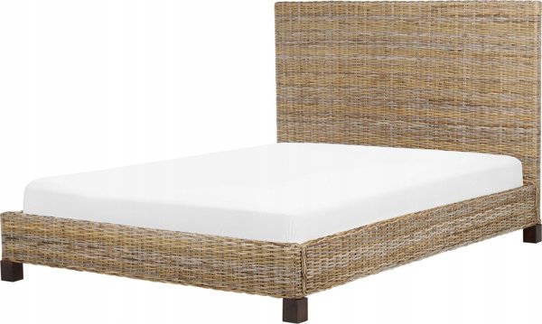 Κρεβάτι Beliani Rattan 140 x 200 cm φυσικό SALBRIS Lumarko! 13286052 4255664829375