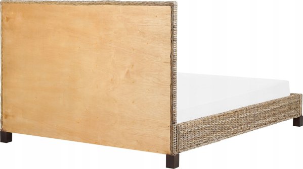 Κρεβάτι Beliani Rattan 140 x 200 cm φυσικό SALBRIS Lumarko! 13286052 4255664829375