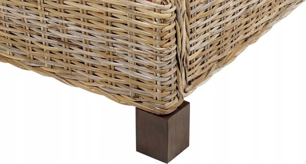 Κρεβάτι Beliani Rattan 140 x 200 cm φυσικό SALBRIS Lumarko! 13286052 4255664829375
