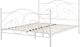 Beliani Μεταλλικό κρεβάτι 140 x 200 cm λευκό DINARD 8034376 4251682236614