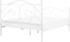 Beliani Μεταλλικό κρεβάτι 140 x 200 cm λευκό DINARD 8034376 4251682236614