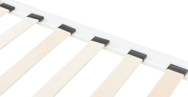 Beliani Μεταλλικό κρεβάτι 140 x 200 cm λευκό DINARD 8034376 4251682236614