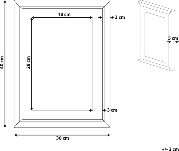 Εικόνα Beliani σε κορνίζα 30 x 40 cm μπλε και χρυσό ΤΟΥΜΠΑ 8034600 4251682251143