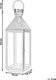 Φανάρι Beliani Ατσάλινο 54 cm μαύρο BALI 11356527 4251682278478