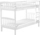 Beliani Ξύλινη κουκέτα 90 x 200 cm λευκό REVIN 8406147 4260586356724