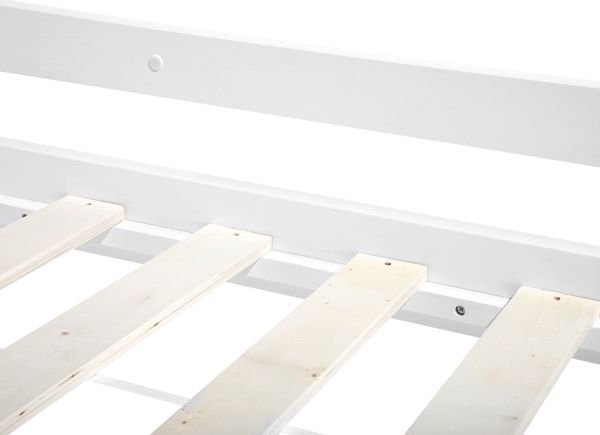 Beliani Ξύλινη κουκέτα 90 x 200 cm λευκό REVIN 8406147 4260586356724