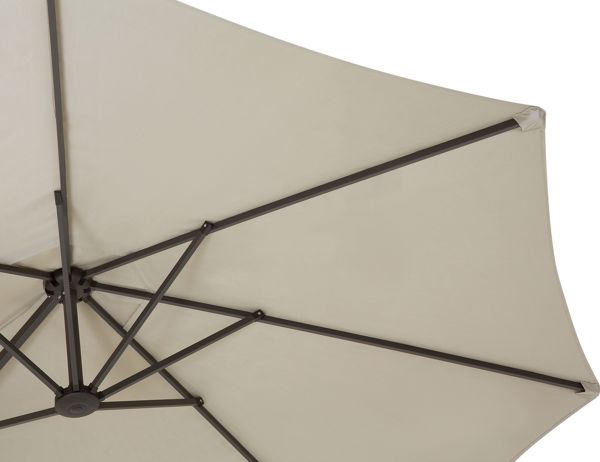 Beliani Ομπρέλα Κήπου Sibilla Διπλή Πτυσσόμενη, 270 x 460 cm, Μπεζ