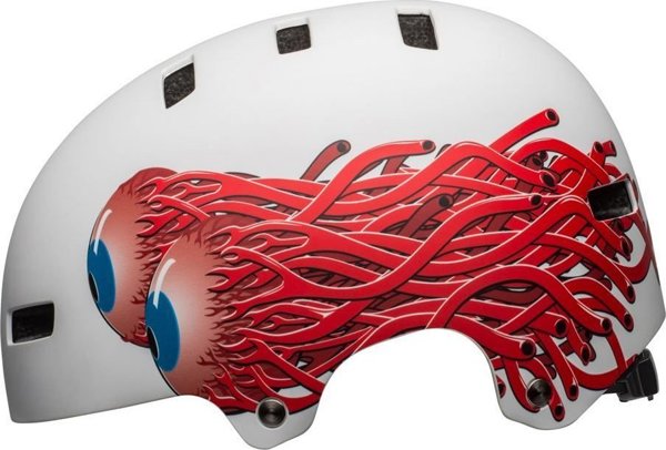 Κράνος bmx Bell LOCAL ματ λευκό eyes μέγεθος L (59–61.5 cm) (NEW)