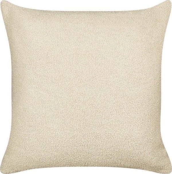 Beliani 2 boucle διακοσμητικά μαξιλάρια 45 x 45 cm μπεζ LEUZEA Lumarko! 13565359 4255664860149