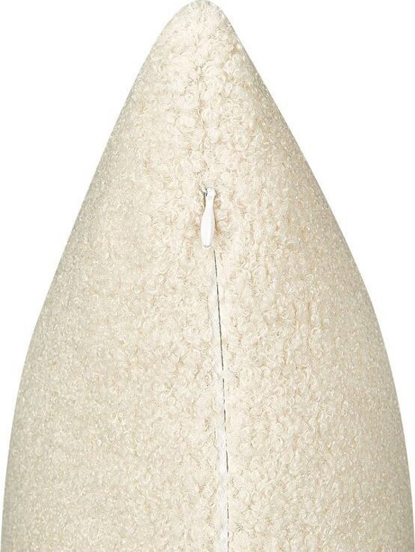 Beliani 2 boucle διακοσμητικά μαξιλάρια 45 x 45 cm μπεζ LEUZEA Lumarko! 13565359 4255664860149