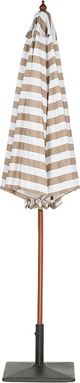 Ομπρέλα Beliani Garden 260 cm μπεζ και λευκό FERENTILLO (140309) 8397507 4251682202374