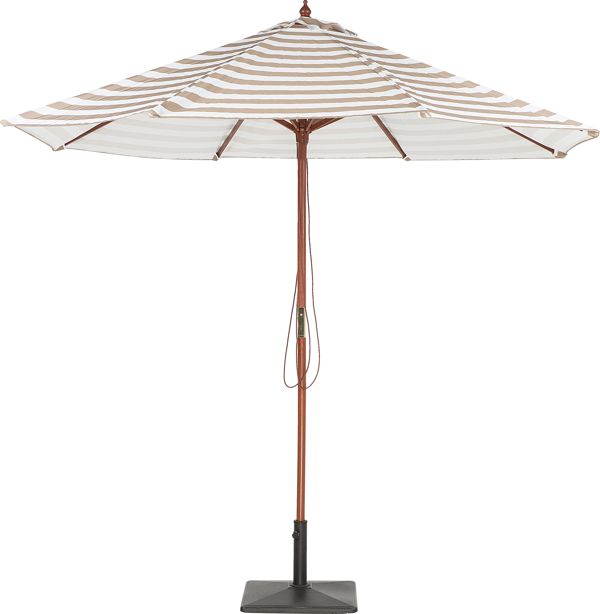 Ομπρέλα Beliani Garden 260 cm μπεζ και λευκό FERENTILLO (140309) 8397507 4251682202374