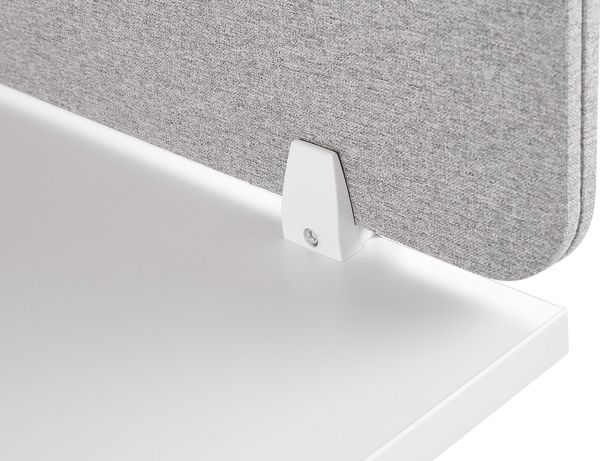 Θήκη γραφείου Beliani 130 x 40 cm ανοιχτό γκρι WALLY 8350984 4251682262972