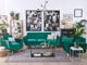 Beliani Κάλυμμα Πολυθρόνας Bernes, Βελούδινο, Πράσινο, 8232408