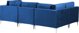 Beliani Modular 4θέσιος βελούδινος γωνιακός καναπές, δεξί μπλε EVJA Lumarko! 13873435 4255664823021