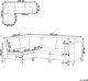 Beliani Modular 4θέσιος βελούδινος γωνιακός καναπές, δεξί μπλε EVJA Lumarko! 13873435 4255664823021