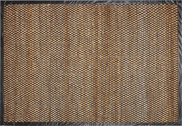 Χαλί Beliani Jute 140 x 200 cm μαύρο και μπεζ GERCE Lumarko! 13533375 4255664848383