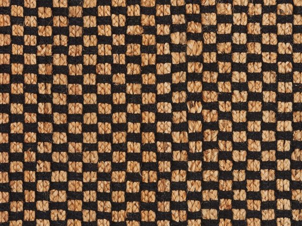 Χαλί Beliani Jute 140 x 200 cm μαύρο και μπεζ GERCE Lumarko! 13533375 4255664848383
