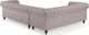 Beliani Γωνιακός καναπές δεξιά, μπεζ CHESTERFIELD 8083388 4260624113845