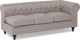 Beliani Γωνιακός καναπές δεξιά, μπεζ CHESTERFIELD 8083388 4260624113845