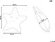 Beliani Σετ 2 παιδικά αστεράκια 40 x 40 cm γκρι BHOPAL 8436480 4251682263443