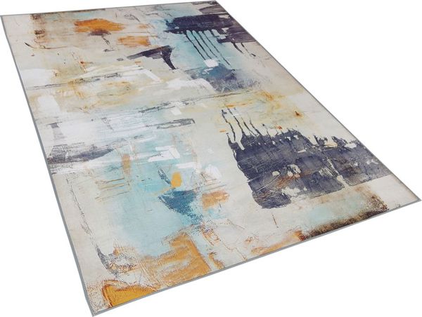 Beliani Χαλί ADAPAZARI Πολύχρωμο Αφηρημένο Σχέδιο, 140x200 cm