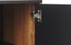 Beliani Συρταριέρα KURO 8083067 με 3 Συρτάρια και Ράφια, Μαύρη με Σκούρο Ξύλο