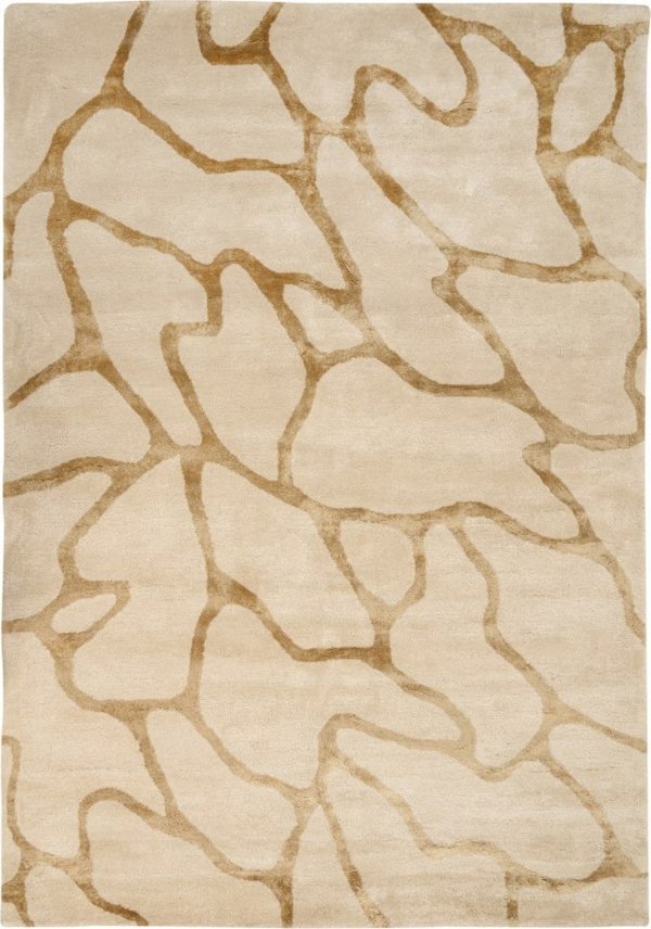 Χαλί Beliani Viscose, γεωμετρικό σχέδιο, 160 x 230 cm, μπεζ MAKOLA Lumarko! 13568018 4255664861245